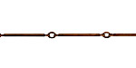 Antique Copper (plated) Twisted Bar Chain