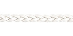 Pearl Flat Braided Leather Cord 5mm