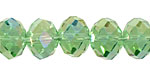 Peridot AB Crystal Faceted Rondelle 14mm