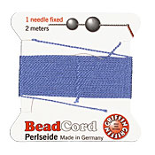 Blue Griffin Silk Beading Cord Size 6, 2 meters