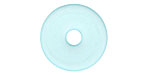 Turquoise Bay Recycled Glass Donut 25mm