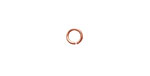 Rose Gold Enameled Copper Round Jump Ring 6mm, 18 gauge