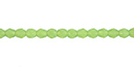 Czech Fire Polished Glass Milky Dark Peridot Round 3mm