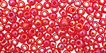TOHO Transparent Rainbow Ruby Round 6/0 Seed Bead
