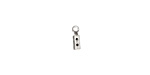 Antique Silver (plated) Foldover Crimp End 8x2.5mm