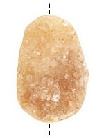 Druzy Freeform Piece (golden) 37-55x32-35mm