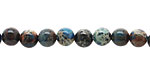 Midnight Blue Impression Jasper Round 6mm