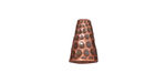TierraCast Antique Copper (plated) Tall Hammertone Cone 13x9mm