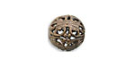 Vintaj Natural Brass Round Filigree Bead 14mm