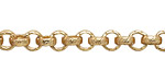 Satin Hamilton Gold (plated) Vintage Pattern Rollo Chain