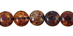 Czech Glass Troubled Waters Puff Coin 10mm