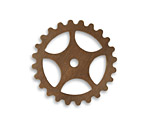 Vintaj Natural Brass Spoke 25mm