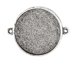 Nunn Design Antique Silver (plated) Grande Circle Bezel Link 42x34mm