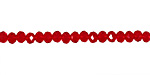 Garnet Crystal Faceted Rondelle 4mm