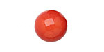 Tagua Nut Orange Round 16mm