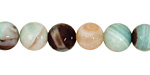 Ocean Blue Agate Faceted Round 10mm