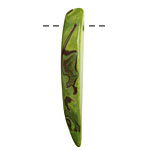 Tagua Nut Apple Splinter (top-drilled) 6-8x38-48mm