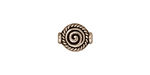 TierraCast Antique Silver (plated) Fancy Spiral Bead 12x9mm