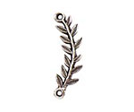 Nunn Design Antique Silver (plated) Left Leaf Connector 33x8mm