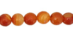 Carnelian (natural) Faceted Round 10mm