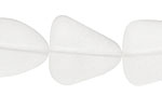 Crystal Recycled Glass Flat Freeform 22-23x18-20mm