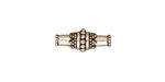 TierraCast Antique Silver (plated) Bali Barrel 17x7mm