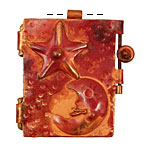 Patricia Healey Copper Moon & Star Locket 40x44mm
