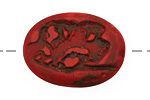 Humble Beads Polymer Clay Poppy Fields Focal 31-35x26-27mm