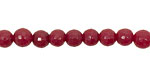 Ruby Jade Faceted Round 6mm