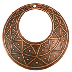 Stampt Antique Copper (plated) Pyramid Print Gypsy Hoop 50mm