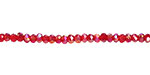Garnet AB Crystal Faceted Rondelle 3mm