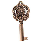 Nunn Design Antique Copper (plated) Small Key Pendant 48x21mm
