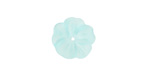 Matte Aqua Lucite Buttercup Flower 4x14mm
