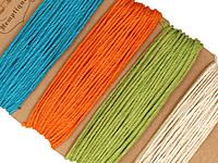 Bright Hemp Twine 20 lb, 29.8 ft x 4 colors