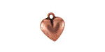 Nunn Design Antique Copper (plated) Heart Charm 12x15mm