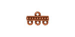 TierraCast Antique Copper (plated) Beaded 3-1 Link 15x9mm