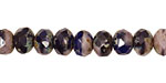 Czech Glass Grape Mix Fire Polished Rondelle 6x9mm