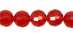 Siam Ruby Crystal Micro-Faceted Round 12mm