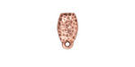 TierraCast Antique Copper (plated) Hammertone Ear Post 7x14mm