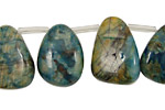 Mystic Blue Feldspath Flat Drop 14-16x20-22mm