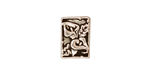 TierraCast Antique Silver (plated) Calla 2-Hole Bar 10x14mm