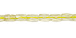 Lemon Quartz Faceted Tube 8x5mm