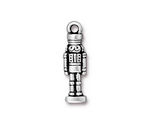 TierraCast Antique Silver (plated) Nutcracker Charm 8x27mm