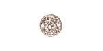 TierraCast Rhodium (plated) Hammertone Round Link 11mm