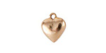 Nunn Design Antique Gold (plated) Heart Charm 12x15mm