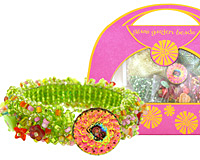 Glass Garden Lime Caterpillar Bracelet Kit