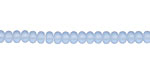Light Sapphire Recycled Glass Rondelle 3x4mm