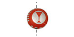Trinket Foundry Red Martini Bottle Cap Puff Coin 15mm