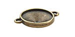 TierraCast Antique Brass (plated) Faceted Link 29x21mm