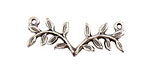 Nunn Design Antique Silver (plated) Fern Connector 33x14mm